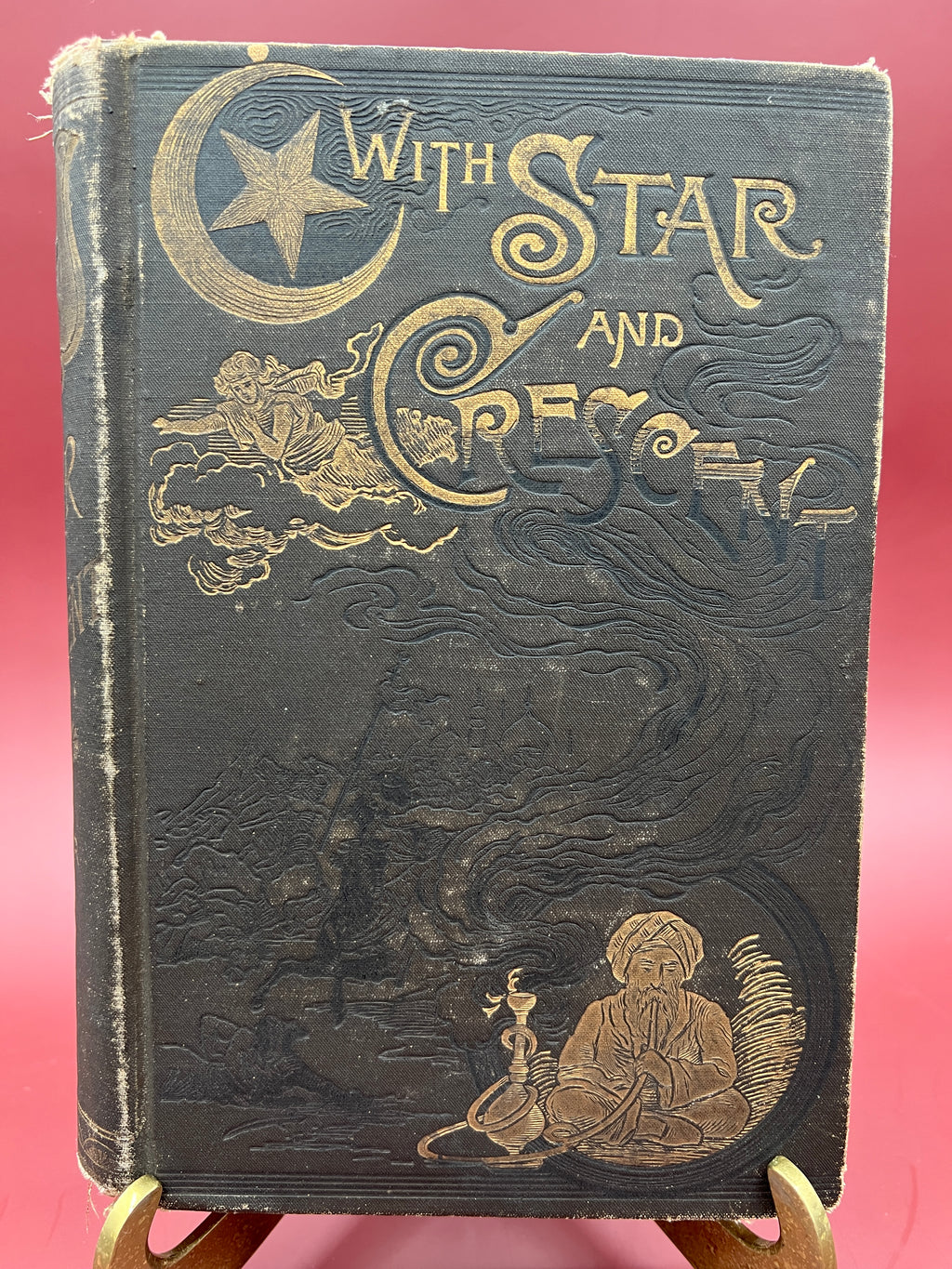 With Star and Crescent by A. Locher - Illustrated, 1890, Rare Collectible