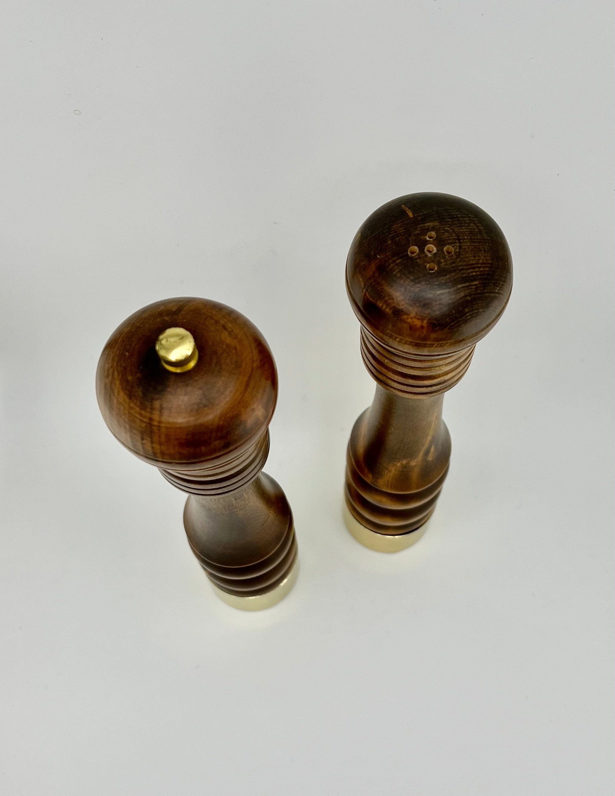 Wood salt & pepper shakers