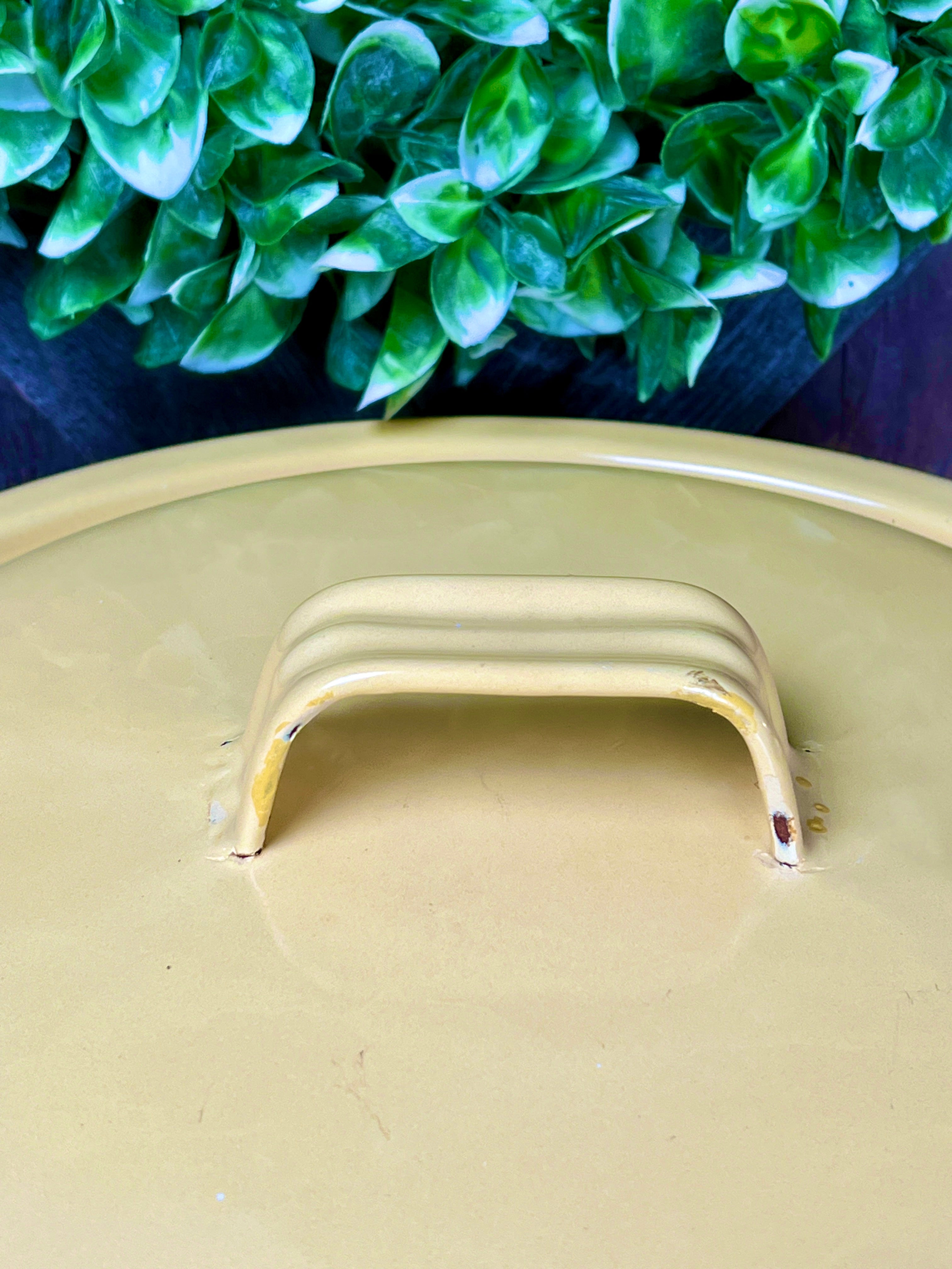 Yellow Enamelware Drink Dispenser